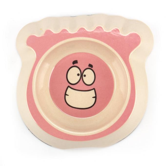 Bel animal familier en bambou mignon Cat Food Bowls de fibre 2