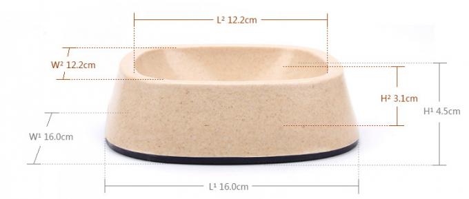 Chien en bambou et Cat Feeder Food Bowl d'excellent produit chaud matériel 4