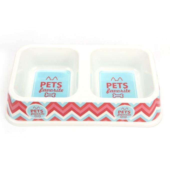 Double Dog& de plastique Cat Food Water Bowl avec la bonne qualit&eacute; 1