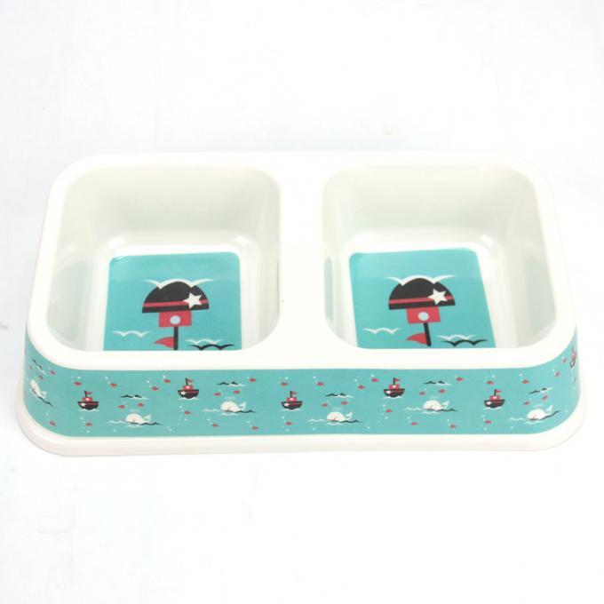 Double Dog& de plastique Cat Food Water Bowl avec la bonne qualit&eacute; 0
