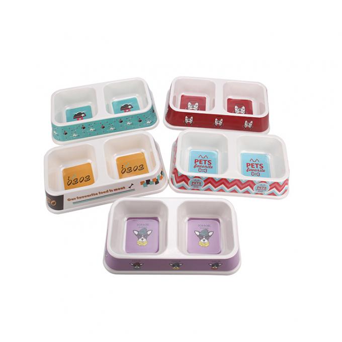 Double Dog& de plastique Cat Food Water Bowl avec la bonne qualit&eacute; 3