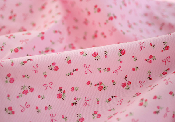 Tissus en tissu en coton à étirements floraux doux pour bébés et enfants 123456