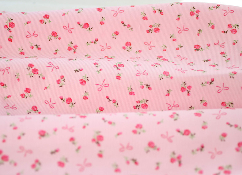 Tissus en tissu en coton à étirements floraux doux pour bébés et enfants 123456