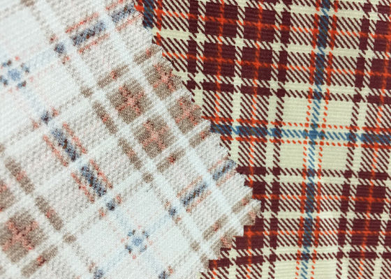 Le coton 100% Ribstop barrent le tissu de velours côtelé du bout droit 21w