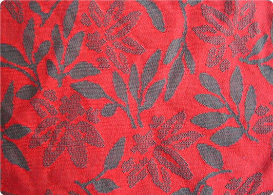 Tissu rouge léger d'habillement de tissu de robe de jacquard par la cour