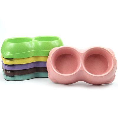 Double Dog& portatif en bambou durable Cat Food Bowl avec le meilleur prix