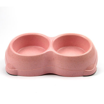 Double Dog& portatif en bambou durable Cat Food Bowl avec le meilleur prix