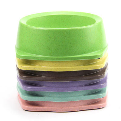 Excellent saladier en bambou matériel d'animal familier de trois tailles