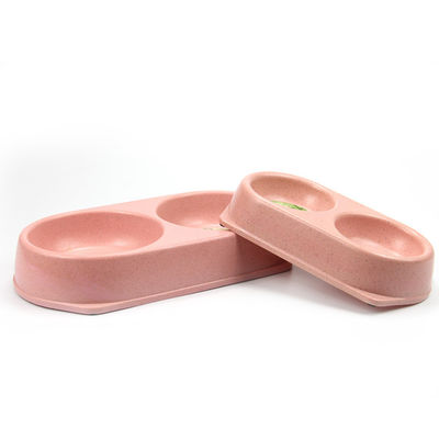 Le professionnel a fait la cuvette en bambou attrayante colorée de conducteur d'animal familier