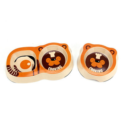 Cuvette de alimentation de Cat&Dog d'animal familier en bambou mignon et Nice d'aspect