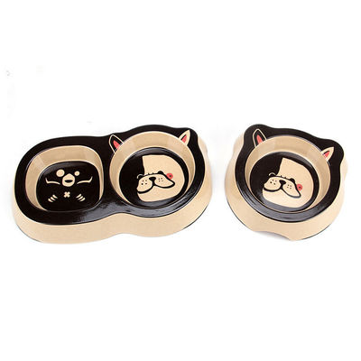 Cuvette de alimentation de Cat&Dog d'animal familier en bambou mignon et Nice d'aspect
