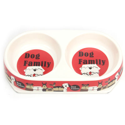 Double mélamine Dog& antibactérien Cat Pet Food Feeding Bowl