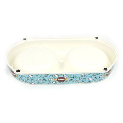 Double mélamine Dog& antibactérien Cat Pet Food Feeding Bowl